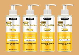 GABANA Honey & Milk Deep Nourishing & Brightening Body Lotion (200ml) Pack of 4