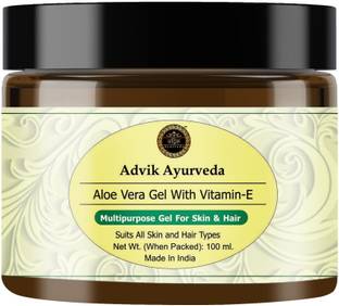 Advik Ayurveda Aloe Vera Gel with Vitamin E for Face & Hair Care
