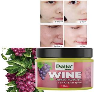 Pelle Beauty _ WINE Night Face Gel _ For Boots Collagen _ 55