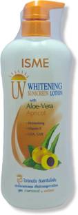 ISME whitening sunscreen lotion with Aloe Vera and apricot 400ml