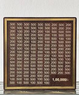 BARICE STORE Wooden Money Saving Box ,?1,00,000 Savings Challenge Piggy Bank Coin Bank Wooden Money Clip