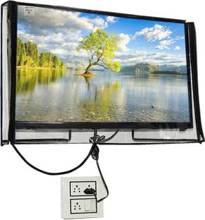 JIYANSH MATTERS Dustproof Printed LED, LCD TV Cover32 inch | for 32 inch LED/LCD TV,Computer Monitor  - JM_CLEAR_LED32_SF101