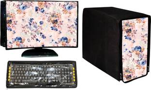 Wacky for 18.5 inch Computer Monitor, Keyboard (8*18 Inch) and CPU (7.5*18*16 Inch)  - 3 Pcs Computer Desktop Cover Set (18.5" Led + KeyBoard + CPU Cover)