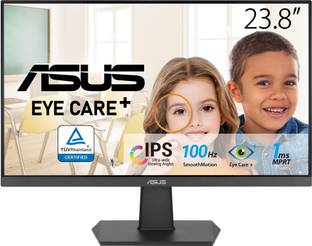 ASUS 60.45 cm (24 inch) Full HD IPS Panel VESA Mountable, Tilt, Low Blue Light, Flicker Free, HDMI Eye Care Plus Gaming Monitor (VA24EHF)