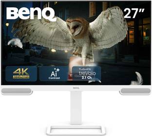 BenQ EW2790U 68.58 cm (27 inch) 4K Ultra HD LED Backlit IPS Panel with 95% P3, AI Contrast, 5WX2 treVo...