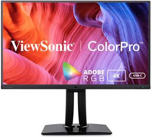 ViewSonic VP Series 68.58 cm (27 inch) 4K Ultra HD LED Backlit IPS Panel Extensive color palette, Pivot, Swivel, Tilt, Height Adjustment Monitor (VP2785-4K)