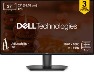 DELL SE Series 68.58 cm (27 inch) Full HD LED Backlit IPS Panel with Contrast 1000:1, Tilt Adjustment,...