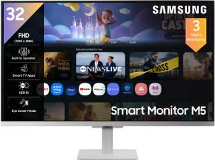 Samsung M5 80.1 cm (32 inch) Full HD LED Backlit VA Panel with TV Experience, Samsung TV Plus, Speaker...