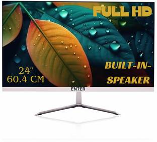 Enter 24 Inch Border Monitor Less In-Built Speaker 60.96 cm (24 inch) HD IPS Panel Gaming Monitor (24 ...