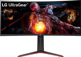LG UltraGear 85.09 cm (33.5 inch) Curved Quad HD LED Backlit VA Panel Gaming Monitor (34GP63A-BB.ATRRMKN)
