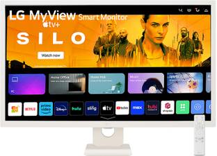 LG 31.5 inch Full HD IPS Panel with webOS, Apple AirPlay 2, HomeKit compatibility, 5Wx2 speakers, Magic remote compatible Smart Monitor (32SR50F-WA.ATREMSN)