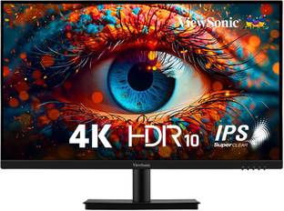 ViewSonic 68.58 cm (27 inch) 4K Ultra HD IPS Panel with HDR10, 10 bit Color Depth, 3 Side Bezel Less,1...