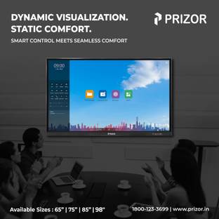 Prizor 165.1 cm (65 inch) HD+ IPS Panel Monitor (Interactive touch Panel Android 13.0, High Speed Multi Touch Screen Display)