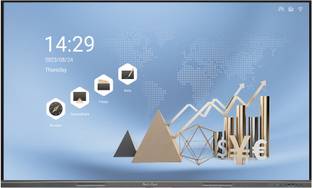 studynlearn 86-Inch Interactive Flat Panel Multitouch Screen Display, Android 14, 8 GB RAM | 128 GB ROM with K-12 Digital Content (1 Year) 3 Years Warranty 218.44 cm (86 inch) 4K Ultra HD IPS Panel Monitor (I8601)