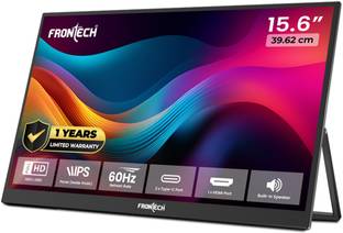 Frontech Portable LED Monitor 39.6 cm (16 inch) Full HD LED Backlit IPS Panel with 60Hz Refresh rate, ...