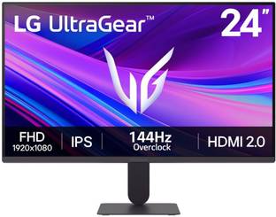 LG UltraGear 60.96 cm (24 inch) Full HD IPS Panel 24-inch FHD (1920x1080) IPS display, 120Hz (O/C 144H...