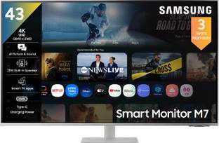 Samsung M7 107.9 cm (43 inch) 4K Ultra HD LED Backlit VA Panel with in-Built Speaker, Smart TV Apps, A...