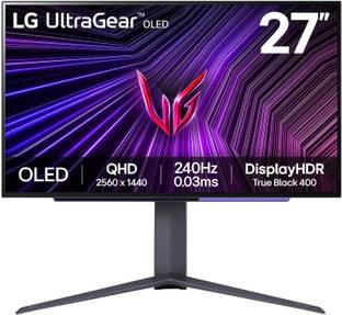 LG UltraGear 68.58 cm (27 inch) Quad HD LED Backlit OLED Panel with 1.5M:1 Contrast Ratio, HDR True Bl...