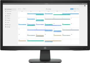 HP P-Series with adjustable tilt 54.61 cm (22 inch) Full HD LED Backlit VA Panel Monitor (P22vb G5)