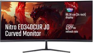 Acer 87.0 cm (34 inch) Curved WQHD IPS Panel UM.CE3SS.001 Gaming Monitor (ED340CUR J0)
