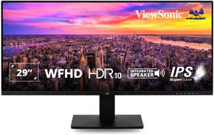 ViewSonic 73.66 cm (29 inch) WFHD IPS Panel with HDR10, 120% sRGB, 21:9 Ratio, Eye Care, Eco Mode, DCR...