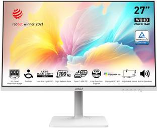 MSI 68.58 cm (27 inch) WQHD IPS Panel with Eye Friendly Technology, Anti-Flicker, Less Blue Light, Anti-Glare Flat Monitor (MD272QXPW)