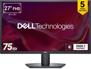 DELL 68.58 cm (27 inch) Full HD LED Backlit VA Panel with 16:9 Aspect Ratio, 300 Nits Brightness (Typical), 1x HDMI, 1x VGA, 1x Power Connector, 1x Security Lock, TUV Certified Monitor (SE2725H)