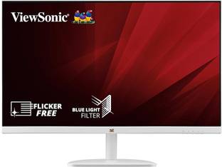 ViewSonic VA Series 60.45 cm (24 inch) Full HD LED Backlit VA Panel White colour, Frameless Monitor (V...