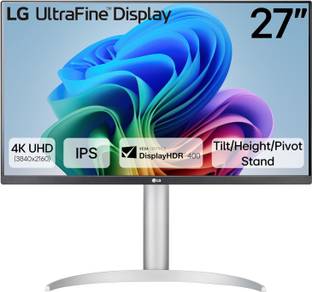 LG Ultra Fine Monitor 68.58 cm (27 inch) 4K Ultra HD LED Backlit IPS Panel with VESA DisplayHDR 400, E...