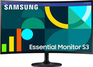 SAMSUNG Essential Series 68.58 cm (27 inch) Curved Full HD LED Backlit VA Panel with 1800R Curvature, D-Sub, HDMI, Headphone Jack, Tilt-able Stand Monitor (LS27D362GAWXXL)