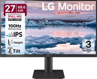 LG 68.58 cm (27 inch) Full HD LED Backlit IPS Panel with OnScreen Control, Black Stabilizer, DAS, Cros...