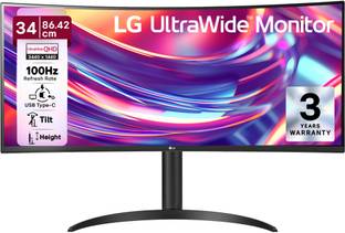 LG UltraWide 86.36 cm (34 inch) Curved WQHD VA Panel Gaming Monitor (34WR55QK-B.ATR)