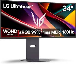 LG 21:9 ULTRAGEAR 1800R 86.36 cm (34 inch) Curved WQHD VA Panel Gaming Monitor (34G600A-B,(3440 x 1440...