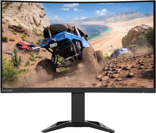 Lenovo G-Series 81.28 cm (32 inch) Curved Quad HD LED Backlit VA Panel with 99% sRGB, 2XHDMI 2.0, DP, Height/Tilt Adjustable Stand, VESA Mountable Gaming Monitor (G32qc-30)