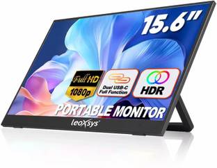 leoxsys LEO-LPT156 Portable Monitor Series 39.62 cm (16 inch) Full HD LED Backlit IPS Panel Monitor (3...