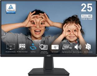 MSI 63.5 cm (25 inch) Full HD IPS Panel with EyesErgo Technology, Anti-Flicker, Premium Eye Comfort, B...