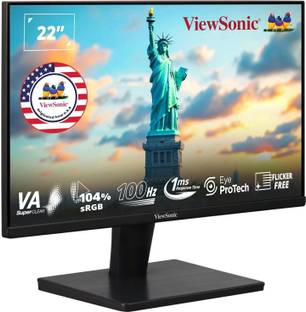 ViewSonic 55.88 cm (22 inch) Full HD VA Panel Monitor (VA2215-H-1N)