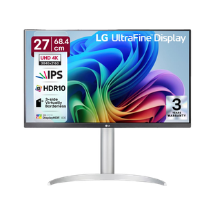 LG ULTRAFINE 68.58 cm (27 inch) 4K Ultra HD LED Backlit IPS Panel with VESA DisplayHDR 400, Ergonomic ...