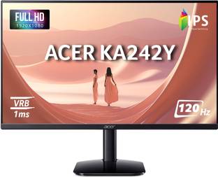 Acer 60.45 cm (23.8 inch) Full HD LED Backlit IPS Panel with 6 axis Color Adjustment, 2X2W Inbuilt Speakers, Display Widget, VisionCare, ENERGY STAR Certified, Robust Stand Monitor (KA242Y)