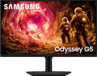 Samsung Odyssey G5 68.58 cm (27 inch) Quad HD LED Backlit IPS Panel Gaming Monitor (LS27FG502EWXXL)