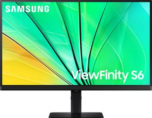 Samsung ViewFinity S6 68.58 cm (27 inch) Quad HD IPS Panel with 1.07 billion colors, HDR10, Multiple Ports, Easy Setup, Height Adjustable Stand, Pivot, Eye Care Technology Monitor (LS27D600EAWXXL)