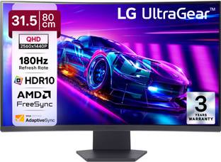 LG UltraGear 81.28 cm (32 inch) Curved Quad HD LED Backlit VA Panel with 1000R Curvature, HDR10, HDMI ...