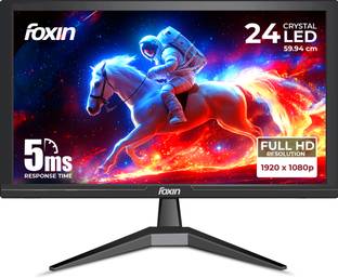Foxin 60.96 cm (24 inch) Full HD TN Panel Monitor (24 inch (59.94 CM) Crystal Flat)
