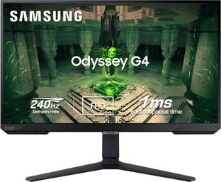 SAMSUNG Odyssey G4 68.58 cm (27 inch) Full HD IPS Panel with Ergonomic Stand, HDR10, Dual Sync Compatible, Wide Viewing Angle Gaming Monitor (LS27BG400EWXXL/LS27BG402EWXXL)