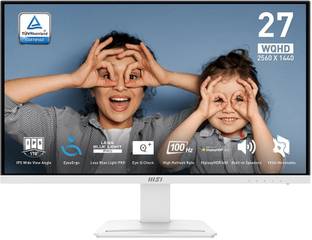 MSI 68.58 cm (27 inch) WQHD IPS Panel Anti-Flicker Technology, 118% SRGB, Tilt Adjustment, Anti-Glare ...