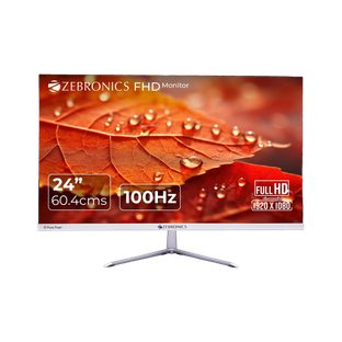 ZEBRONICS Pure Pixel 60.96 cm (24 inch) Full HD LED Backlit VA Panel with 250 nits brightness, HDMI, V...