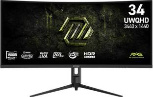 MSI 86.36 cm (34 inch) Curved UWQHD VA Panel Gaming Monitor (MAG 342CQRF E20)