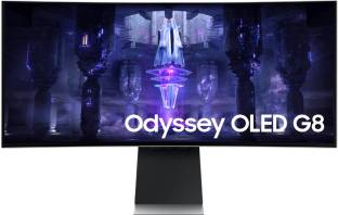SAMSUNG Odyssey G9 34 inch Curved UWQHD VA Panel with Height Adjustable, Stand, USB Type-C, Gaming Hub...