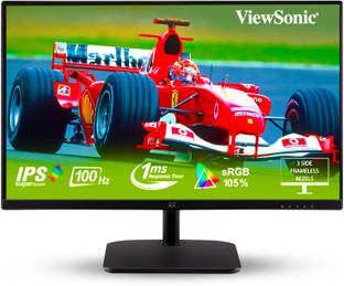 ViewSonic 60.45 cm (24 inches) Full HD LED Backlit IPS Panel with Bezel Less, Low Blue Light, Flicker-...