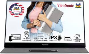 ViewSonic 39.62 cm (15.6 inch) Full HD IPS Panel Monitor (TD1655)